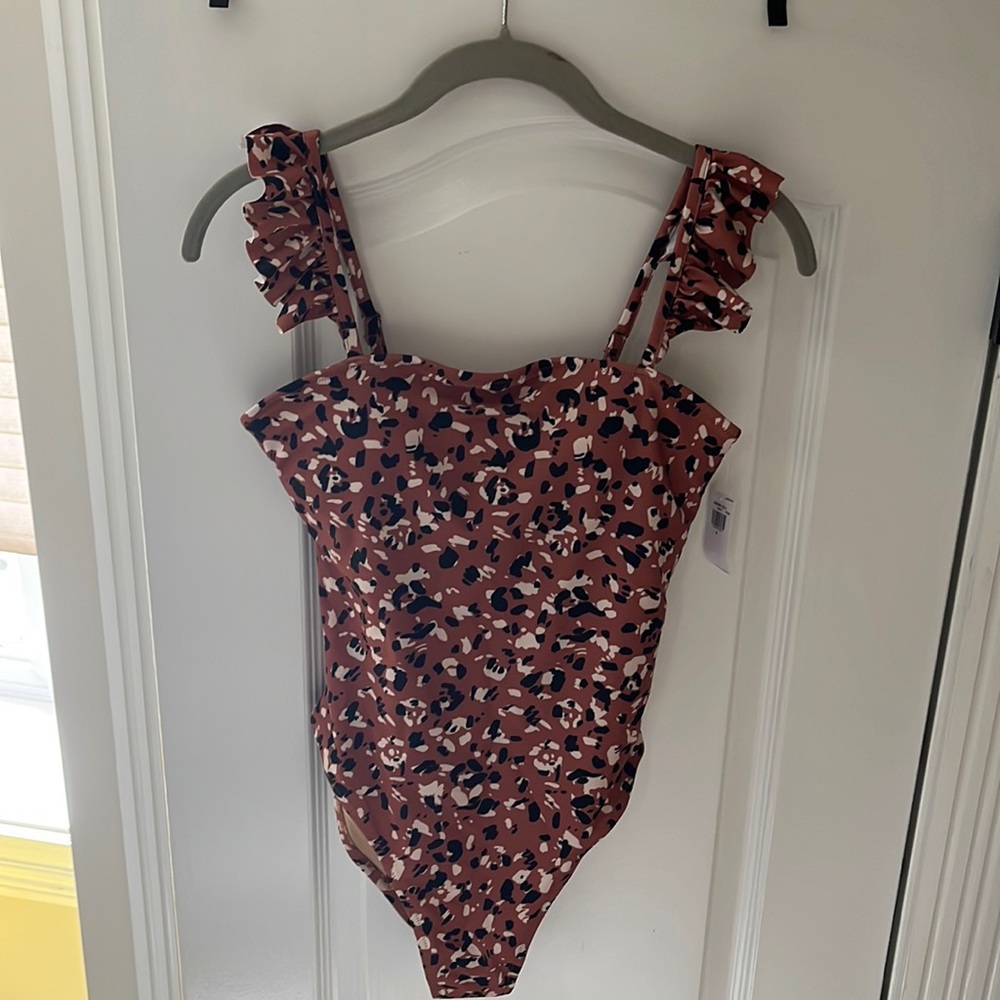 Leopard one piece bathing suit. NWT